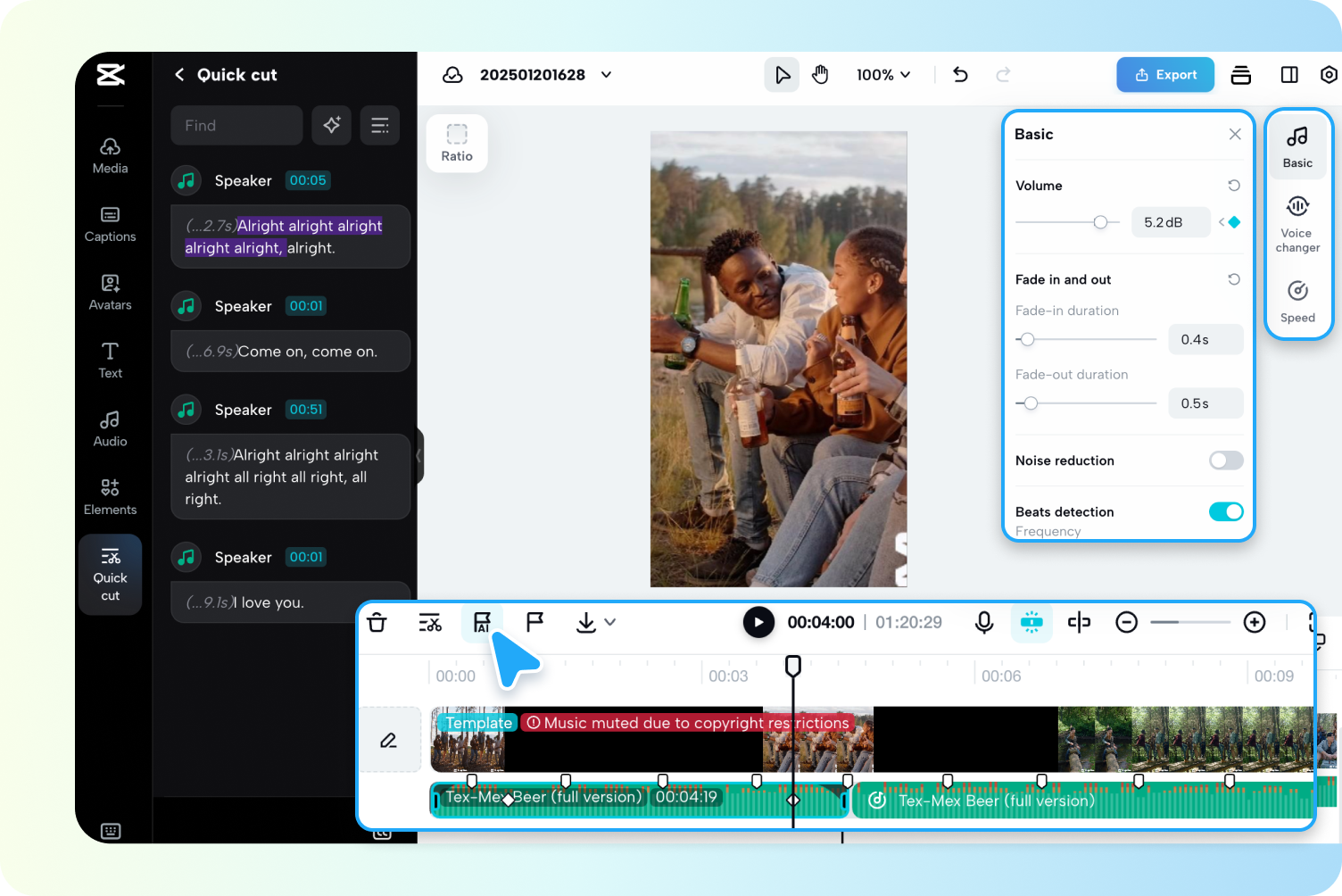 Personalize e sincronize seu vídeo